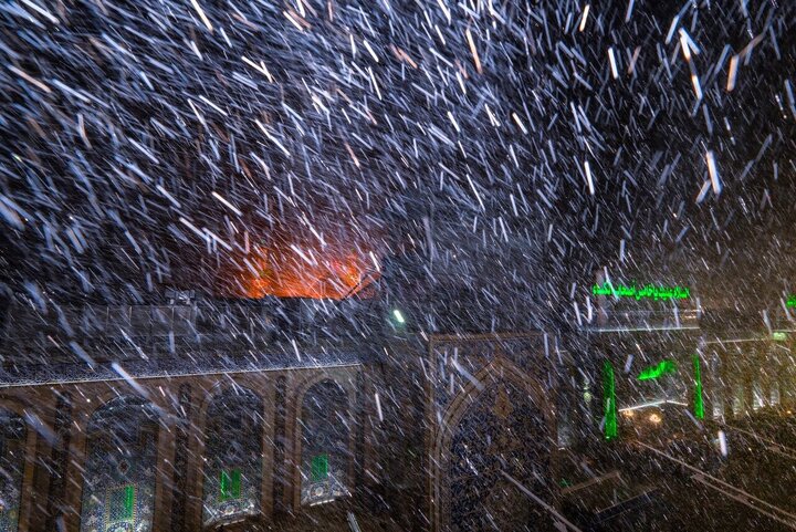 Informe fotográfico | Intensas lluvias anoche en el Santuario del Imam Husein (la paz sea con él)