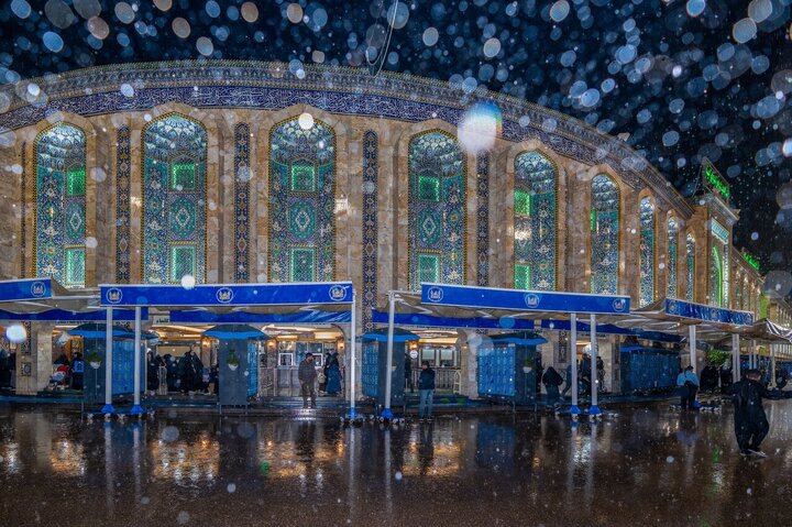 Informe fotográfico | Intensas lluvias anoche en el Santuario del Imam Husein (la paz sea con él)