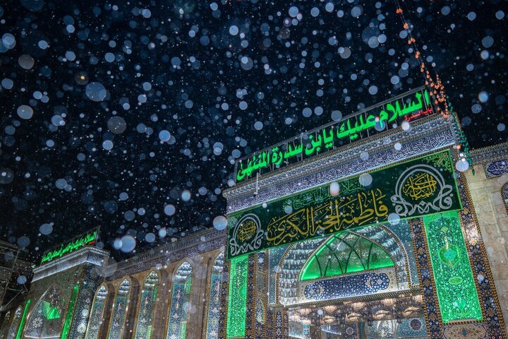 Informe fotográfico | Intensas lluvias anoche en el Santuario del Imam Husein (la paz sea con él)