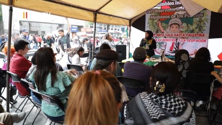 Asamblea en México repudia genocidio en Gaza y fortalece lazos solidarios con Palestina
