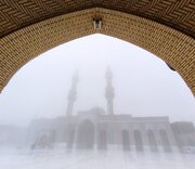 Photos: Heavy Mist Envelops Kufa Grand Mosque