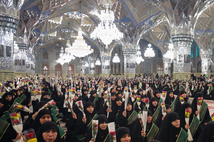 Photos: Gathering of female servants of Razavi Shrine held in honor of Hazrat Zahra birth anniversary