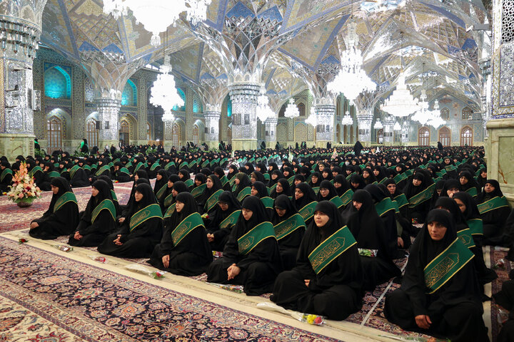 Photos: Gathering of female servants of Razavi Shrine held in honor of Hazrat Zahra birth anniversary