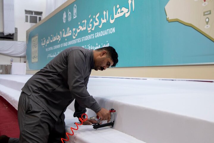 تقرير مصور/ العتبة العباسية تقيم حفلا لتخرج طلب الجامعات العراقية تحت شعار(من غيث كربلاء ينبت العطاء)