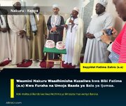 Waumini Nakuru Waadhimisha Kuzaliwa kwa Bibi Fatima (a.s) Kwa Furaha na Umoja Baada ya Sala ya Ijumaa +Picha