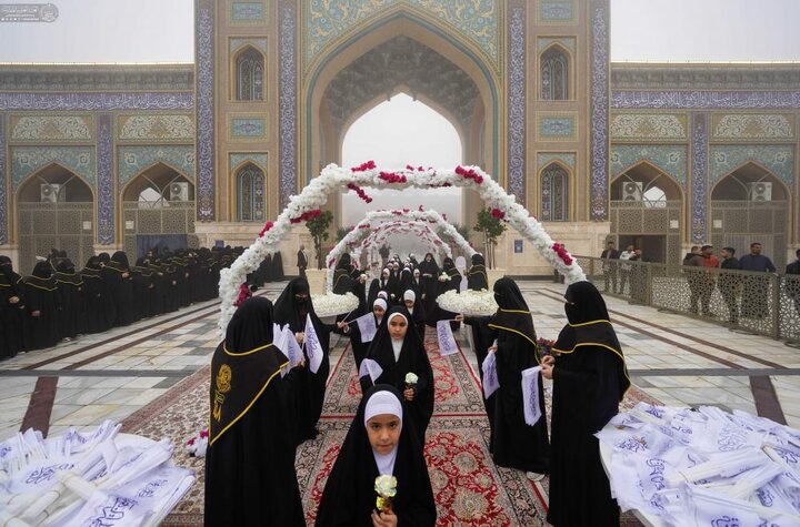 تقرير مصور/ حضور واسع للفتيات في احتفالية التكليف الشرعي السنوي بمناسبة ولادة السيدة "فاطمة الزهراء" (ع)