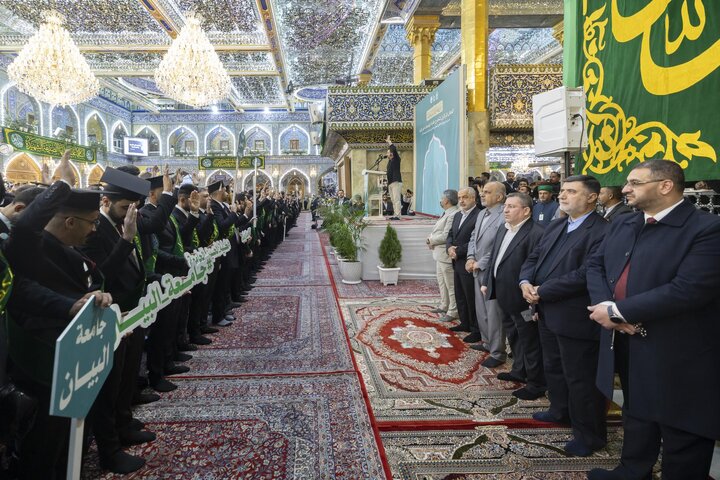 انطلاق حفل تخرج طلبة الجامعات العراقية السادس داخل مرقد أبي الفضل العباس (عليه السلام)