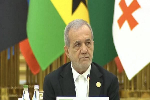 Pres. Pezeshkian calls for global peace through multilateral Coop.