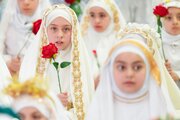 Photos: Al-Askari Shrine celebrated 4000 girls reaching age of obligation with symbolic hijab coronation