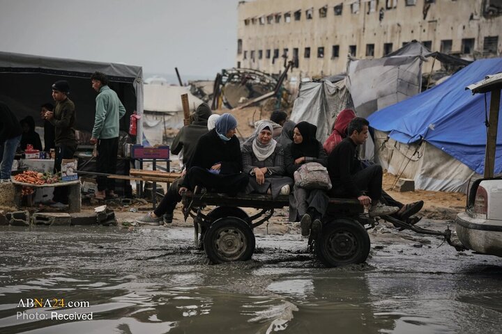 آوارگان غزه در محاصره زمستان