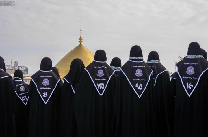 تقرير مصور/ انطلاق فعاليات الحفل المركزي النسوي ومشروع إرشاد الزائرة في العتبة العلوية المقدسة