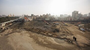 ویدیو | پدیدار شدن خاک صحرای کربلا در نزدیکی حرم امام حسین (ع)