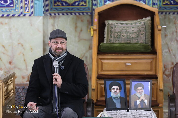 تقرير مصور/ مراسم تكريم شهداء المقاومة حزب الله لبنان في مسجد السيدة "فاطمة المعصومة" (ع) بقم