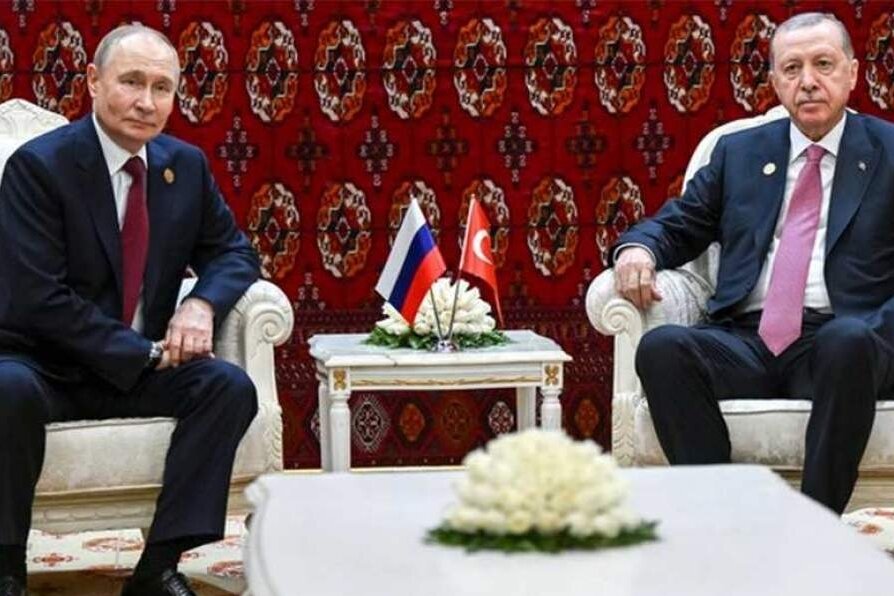 Putin and Erdogan Hold Talks in Turkmenistan on Bilateral Ties and Ukraine