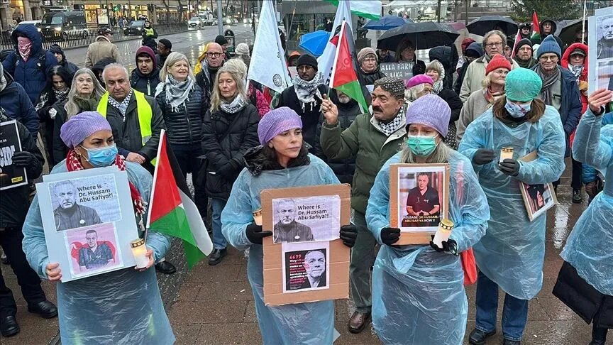 Stockholm protest condemns Israeli strikes on Gaza despite ceasefire