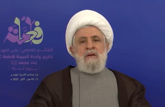 فيديو | الشيخ "قاسم": فلتعلم أمريكا لو أطبقت السماء على الأرض لن يُنزع سلاح المقاومة الاسلامية