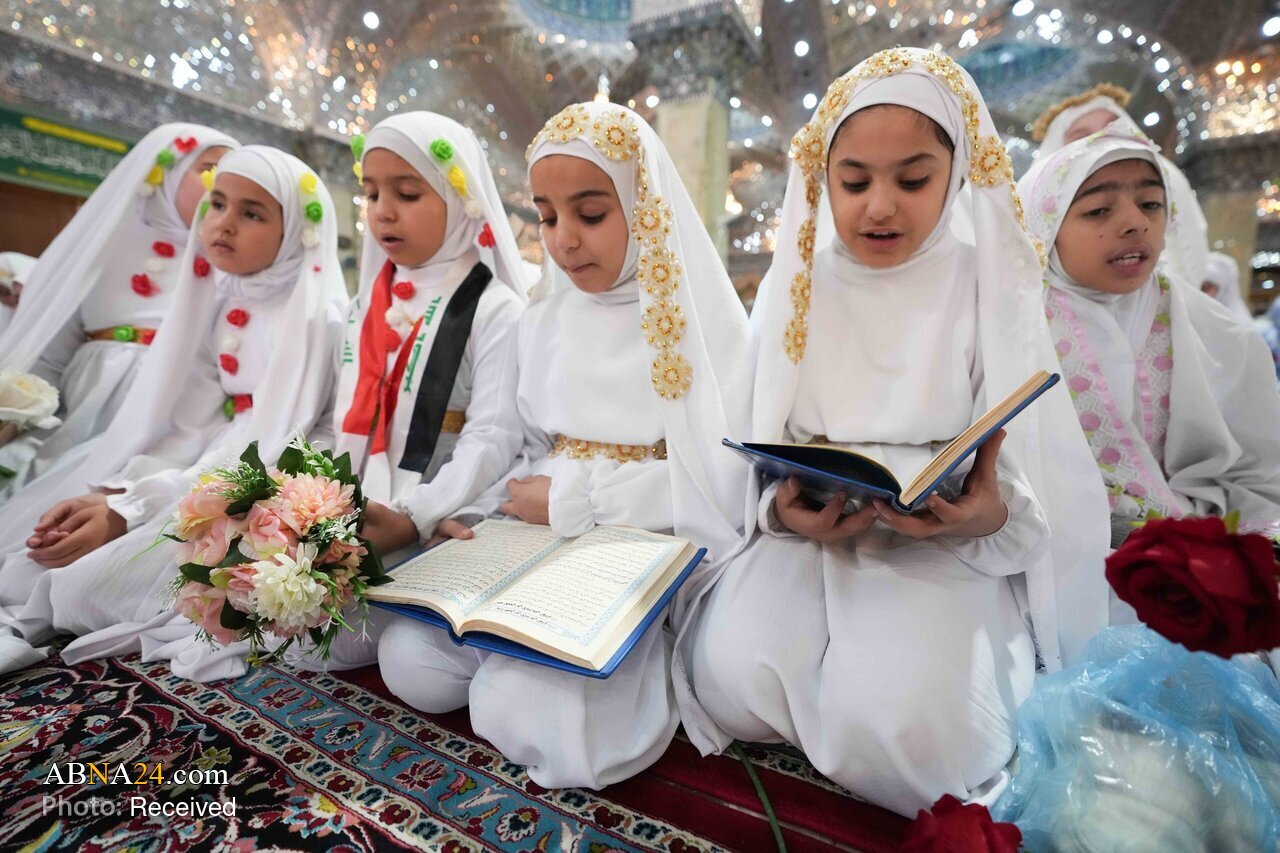 Sherehe ya Taklifu ya maelfu ya wasichana wa Iraq katika Haram ya Maimamu Wawili Askariyayn (a.s)