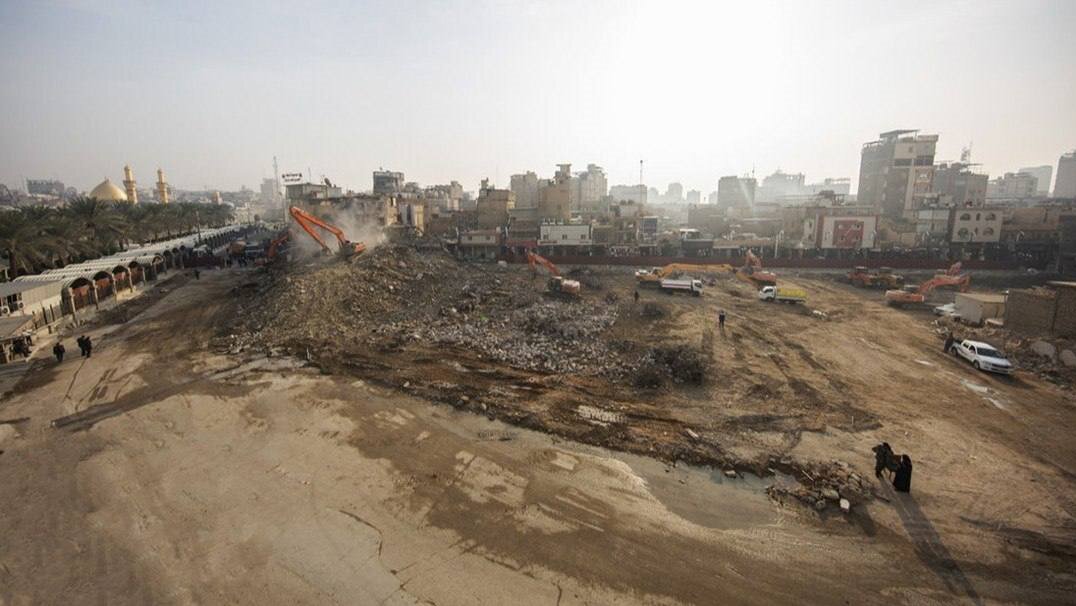 ویدیو | پدیدار شدن خاک صحرای کربلا در نزدیکی حرم امام حسین (ع)