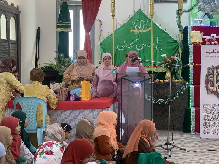 ရန်ကုန် မြို့ မဂို ရှီအဟ် ဂျအ်မေ့ ဗလီ တွင် မြန်မာ နိုင်ငံလုံးဆိုင်ရာ ဖွာသွေမီယဟ် အမျိုးသမီး အသင်းအဖွဲ့ကြီး မှ ဦးစီးပြီး သခင်မကြီး ဖွာတွေမဟ် ဇဲဟ်ရာ (စ.အ) မွေးနေ့ရက်မြတ် မင်္ဂလာ အခမ်းအနား ကျင်းပ  ။ ။ Photos