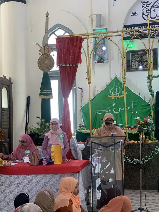 ရန်ကုန် မြို့ မဂို ရှီအဟ် ဂျအ်မေ့ ဗလီ တွင် မြန်မာ နိုင်ငံလုံးဆိုင်ရာ ဖွာသွေမီယဟ် အမျိုးသမီး အသင်းအဖွဲ့ကြီး မှ ဦးစီးပြီး သခင်မကြီး ဖွာတွေမဟ် ဇဲဟ်ရာ (စ.အ) မွေးနေ့ရက်မြတ် မင်္ဂလာ အခမ်းအနား ကျင်းပ  ။ ။ Photos