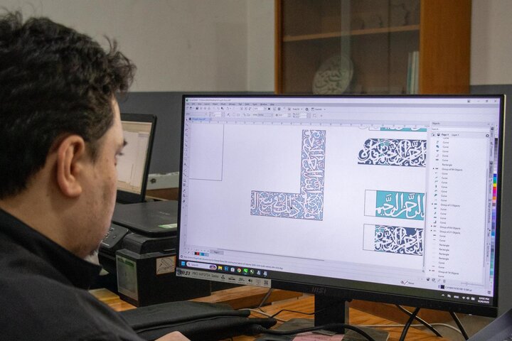 تقرير مصور/ أعمال ترميم شباك سرداب الإمام المهدي (عجّل الله فرجه)