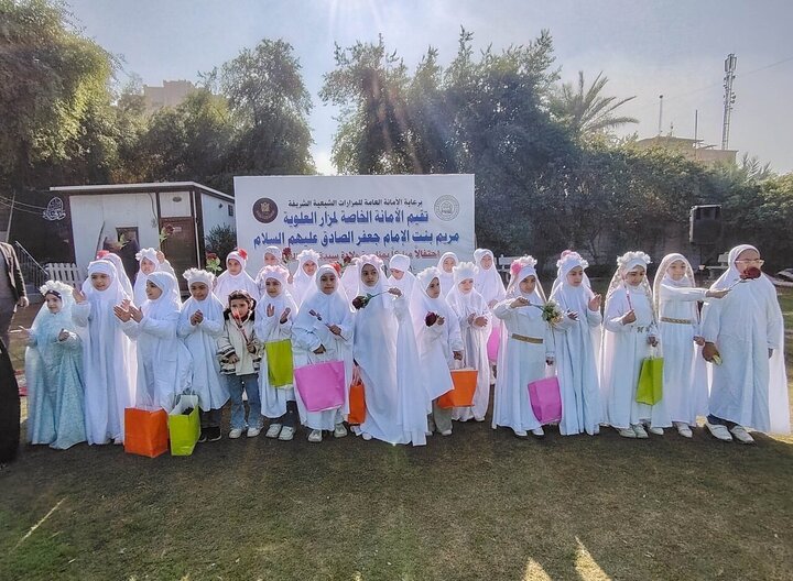 جشن تکلیف ویژه دختران مدرسه الزهراء البتول عراق برگزار شد + تصاویر
