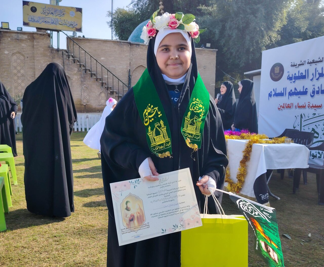 جشن تکلیف ویژه دختران مدرسه الزهراء البتول عراق برگزار شد + تصاویر