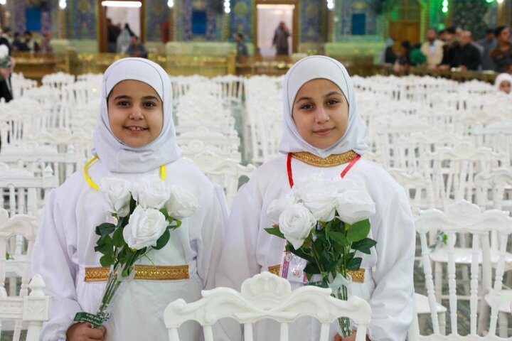 Informe fotográfico | El Santuario del Imam Huséin (P) corona con el hiyab a 2.000 niñas en la ceremonia de madurez religiosa