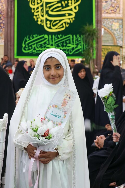 Informe fotográfico | El Santuario del Imam Huséin (P) corona con el hiyab a 2.000 niñas en la ceremonia de madurez religiosa