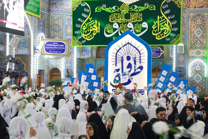 Informe fotográfico | El Santuario del Imam Huséin (P) corona con el hiyab a 2.000 niñas en la ceremonia de madurez religiosa