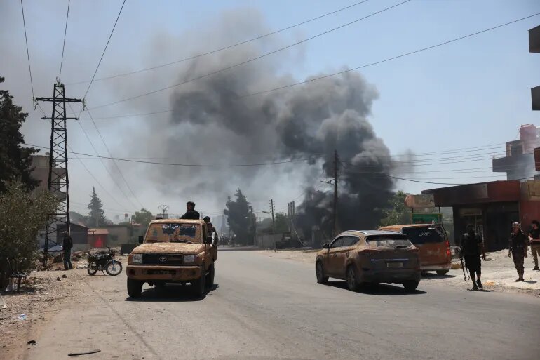 مسلحون يقصفون مواقع قوى الأمن التابعة لحكومة الشرع في السويداء