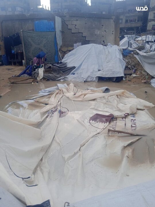 Informe fotográfico | Gaza se inunda de nuevo mientras las tormentas invernales agravan la crisis humanitaria