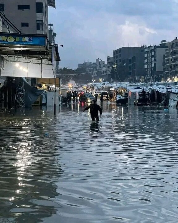 Informe fotográfico | Gaza se inunda de nuevo mientras las tormentas invernales agravan la crisis humanitaria