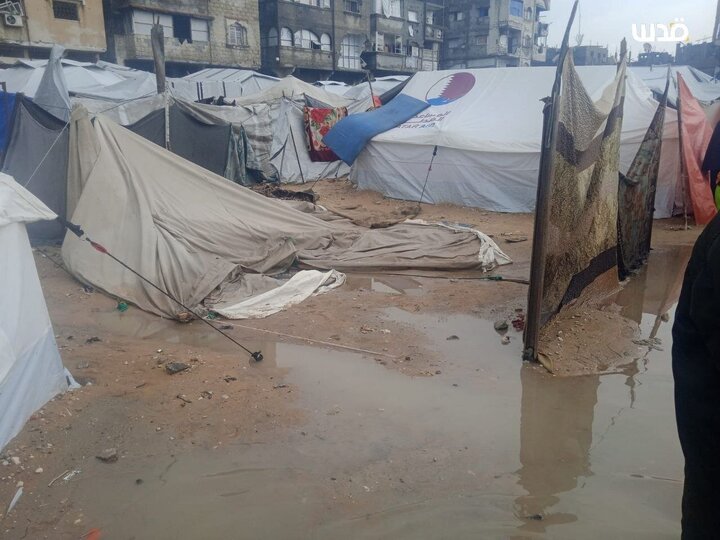 Informe fotográfico | Gaza se inunda de nuevo mientras las tormentas invernales agravan la crisis humanitaria