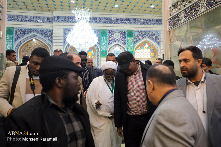 Informe fotográfico | El Sheij Ibrahim Zakzaky peregrina al santuario de la Excelencia Fátima Masuma (la paz sea con ella)