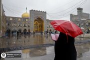 Informe fotográfico | Lluvia y nieve en el santuario del Imam Alí ibn Musa ar-Rida (la paz sea con él)