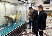 Al-Abbas Holy Shrine Delegation Visits Qom City Museum (+Photos)