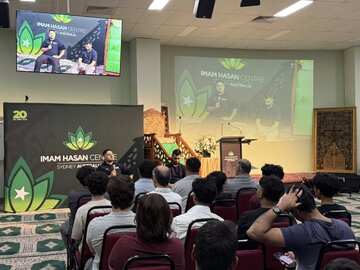 بررسی حادثه تیراندازی سیدنی در نشست مرکز امام حسن(ع) با حضور مقام ارشد پلیس استرالیا + تصاویر