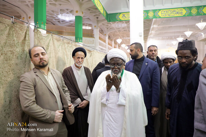Photos: Sheikh Zakzaky visits Hazrat Masoumeh Holy Shrine
