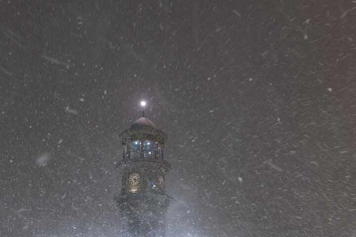 Photos: Autumn Snowfall at Imam Reza Holy Shrine
