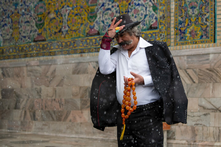 Photos: Autumn Snowfall at Imam Reza Holy Shrine