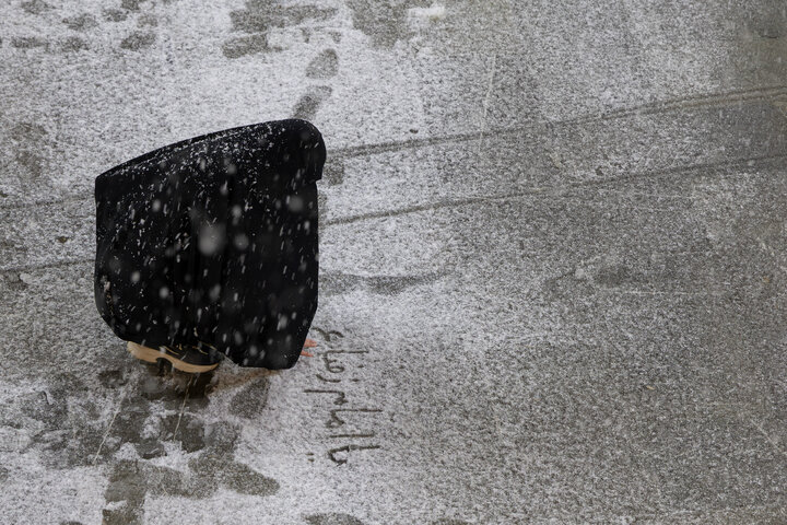 Photos: Autumn Snowfall at Imam Reza Holy Shrine
