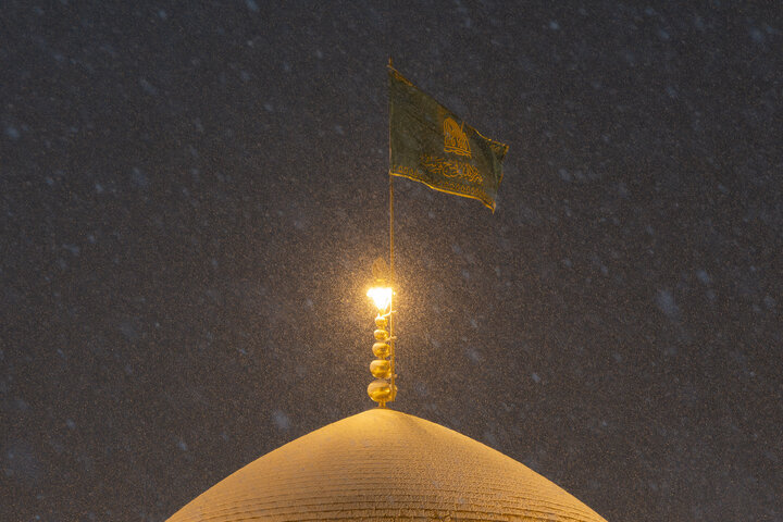 Photos: Autumn Snowfall at Imam Reza Holy Shrine