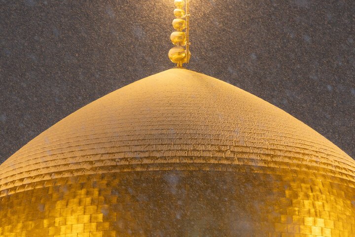 Photos: Autumn Snowfall at Imam Reza Holy Shrine