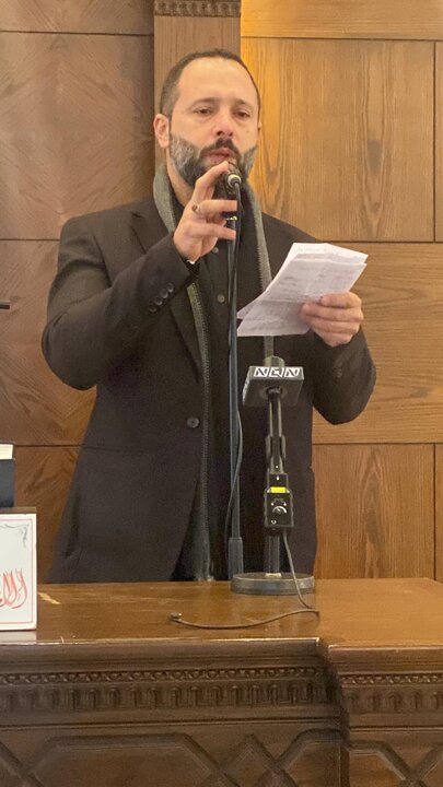 تقرير مصور/ جانب من الحضور في مجلس تأبين أحد المواكبين لمسيرة الإمام المغيب السيد موسى الصدر بلبنان