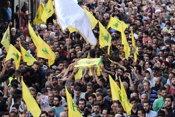 Funeral ceremony for martyred Hezbollah commander held in in southern Lebanon