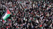 برطانیہ میں فلسطنین کے حق میں احتجاج