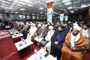 تقرير مصور/ مراسم احتفال بالذكرى الخميسن لتأسيس جامعة أهل البيت (ع) في العاصمة الباكستانية