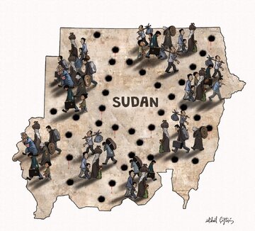Cartoon: Sudan — Migration caused by generals’ war