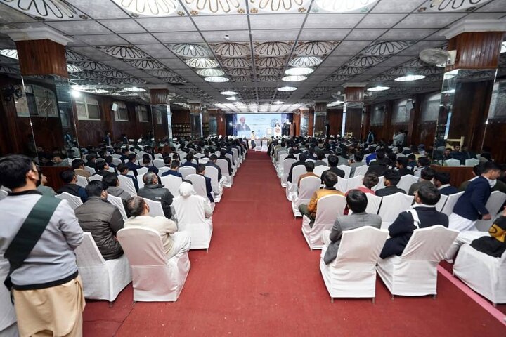 تقرير مصور/ مراسم احتفال بالذكرى الخميسن لتأسيس جامعة أهل البيت (ع) في العاصمة الباكستانية